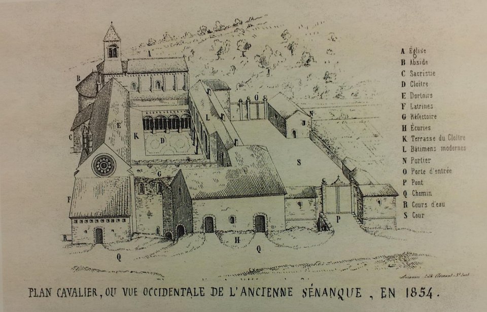 Plan Abbaye de Sénanque 19ème